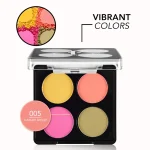 نمای نزدیک رنگ‌های پالت سایه چشم فلورمار مدل Summer Breeze